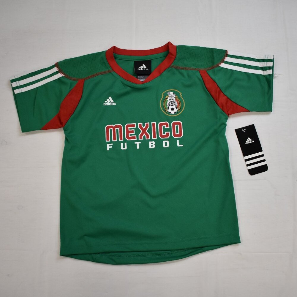 adidas Little Kids Mexico El Tri Selección Futbol Soccer Jersey New M (5-6)